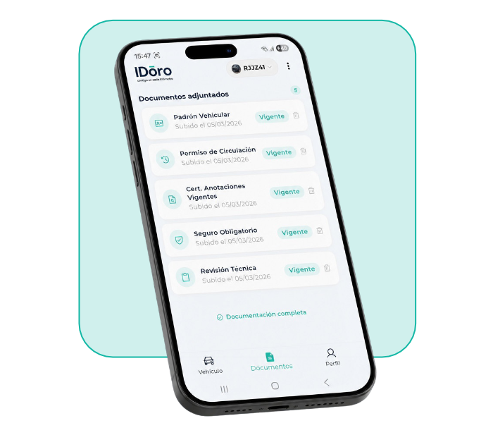 Vista de la app